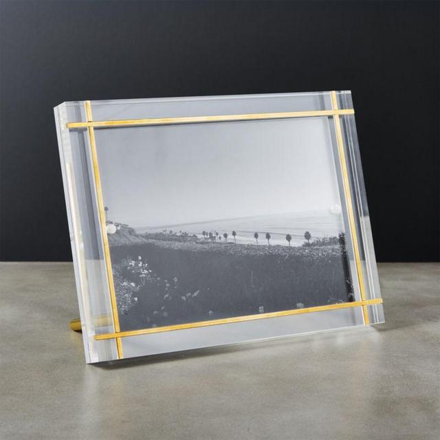 Stella Brass Inlay Acrylic Photo Frame 5"x7"