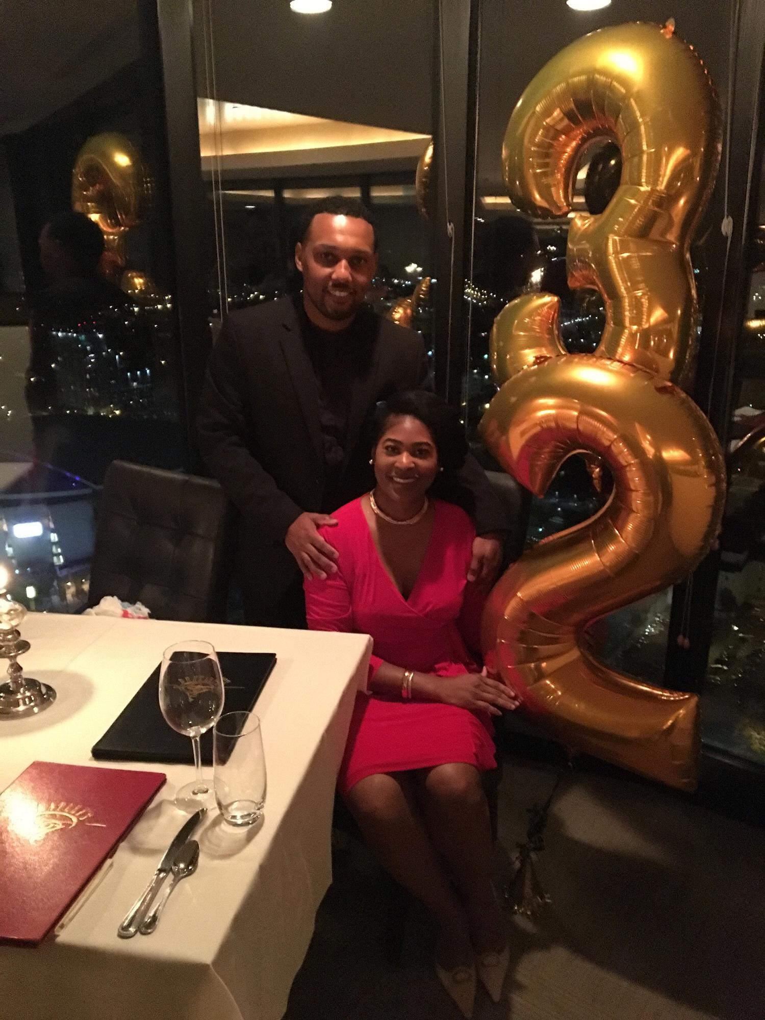 A night to remember! We were celebrating my 32nd birthday uptown Charlotte.🎈11.18.2017