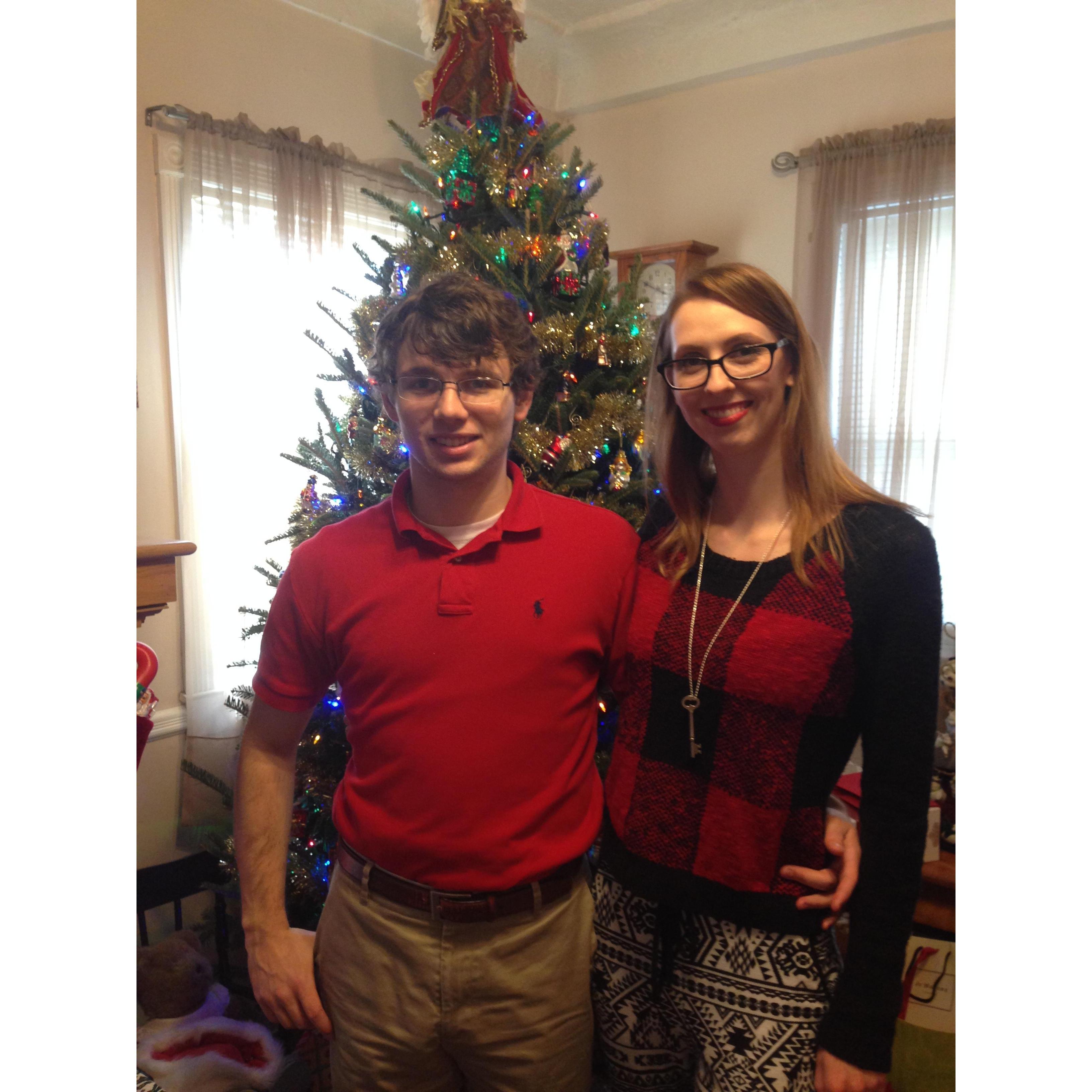 First Xmas spent together, December, 2014