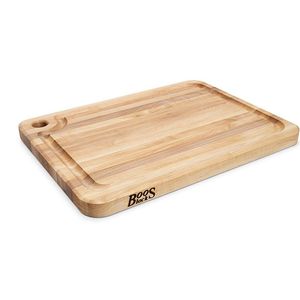 John Boos Prestige Maple Wood Edge Grain Reversible Cutting Board with Juice Groove, 20 Inches x 15 Inches x 1.25 Inches