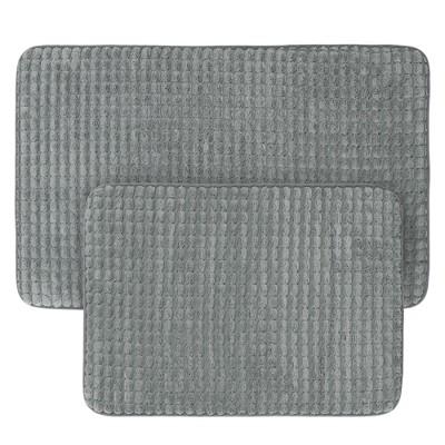 Jacquard Memory Foam Bath Mat Set - Yorkshire Home