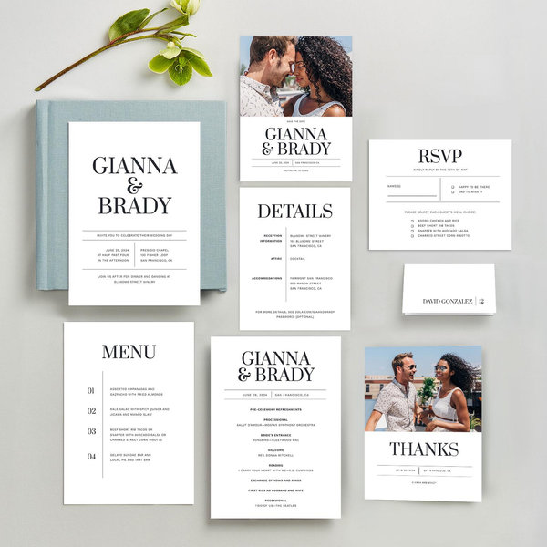 Zola Wedding Place Cards - Eugene
