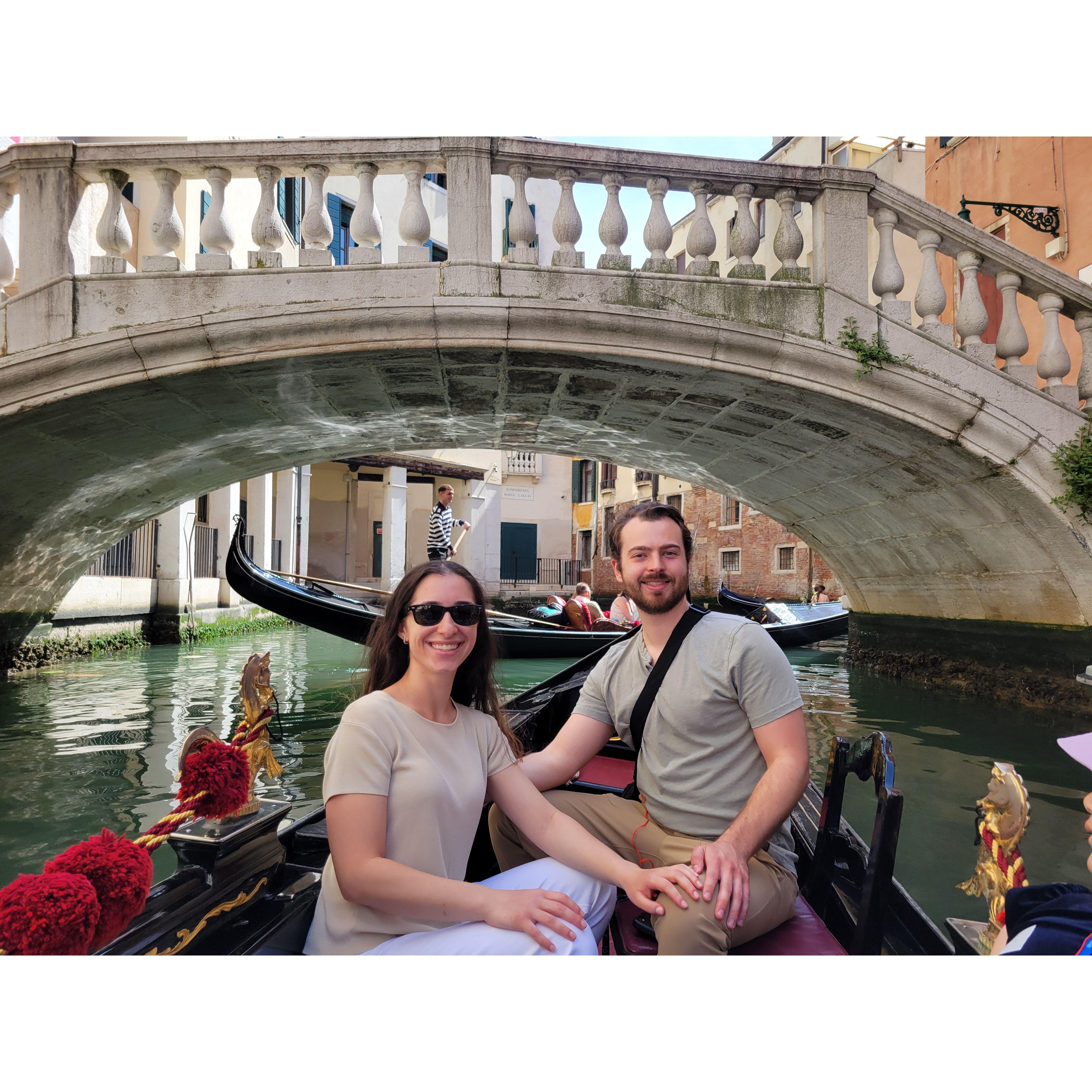Gondola ride in Venice