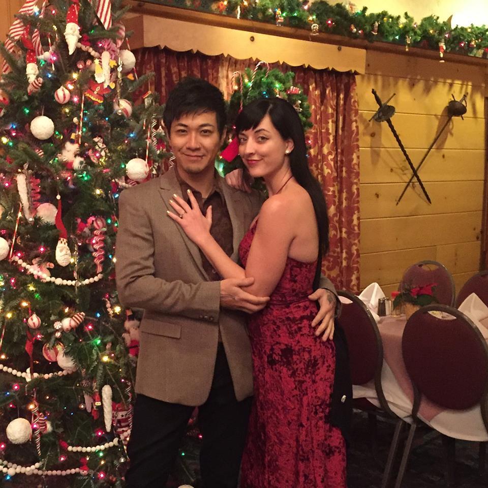 When we told my parents that he had proposed!