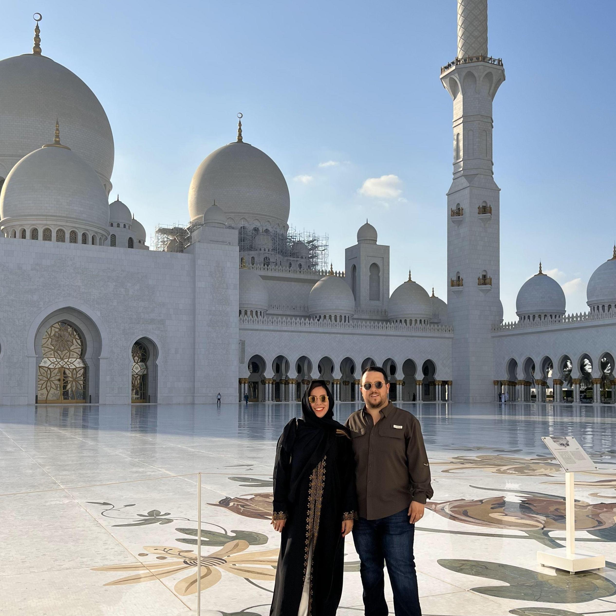 Visiting the Great Mosque in Abu Dhabi
