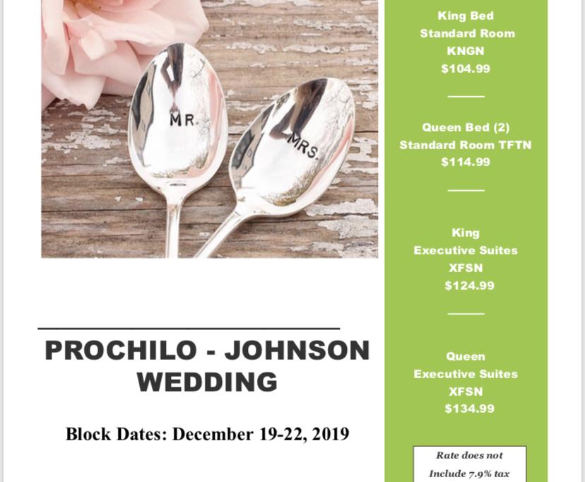 The Wedding Website of Tyler Johnson and Gabrielle Prochilo