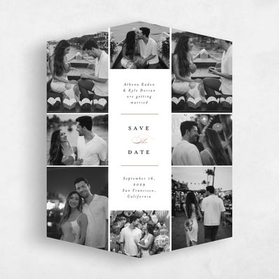 White Diamond Wedding Save the Date - Perseus Multiphoto