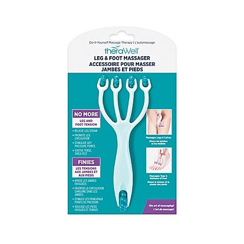 Therawell™ DIY Massage Therapy Leg and Foot Massager in Blue/Teal
