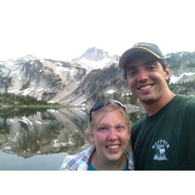 We camped by this gorgeous lake in the Eagle Cap Wilderness, and the next day hiked to the top of the mountain in the background
