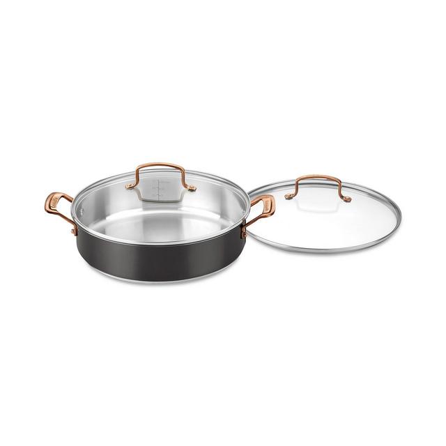 Cuisinart Onyx Black & Rose Gold 5-Qt. Casserole & Cover, Created for Macy's
