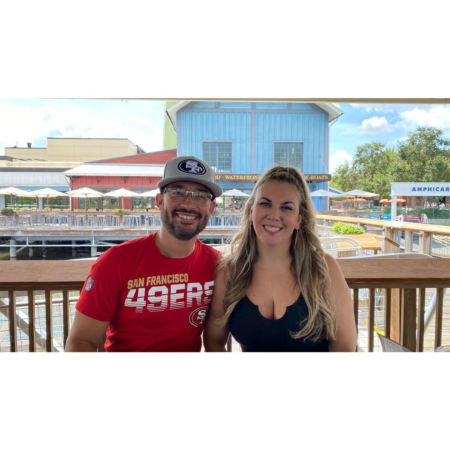 Grabbing some lunch at Disney Springs.