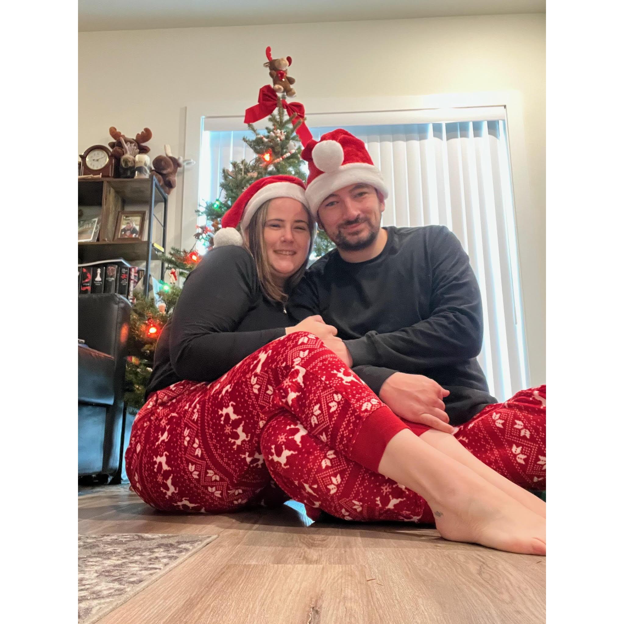 First Christmas morning.