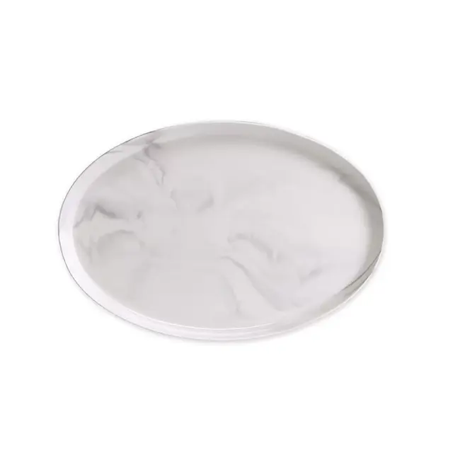 Artisanal Kitchen Supply® Coupe Marbleized 14-Inch Oval Platter in Grey