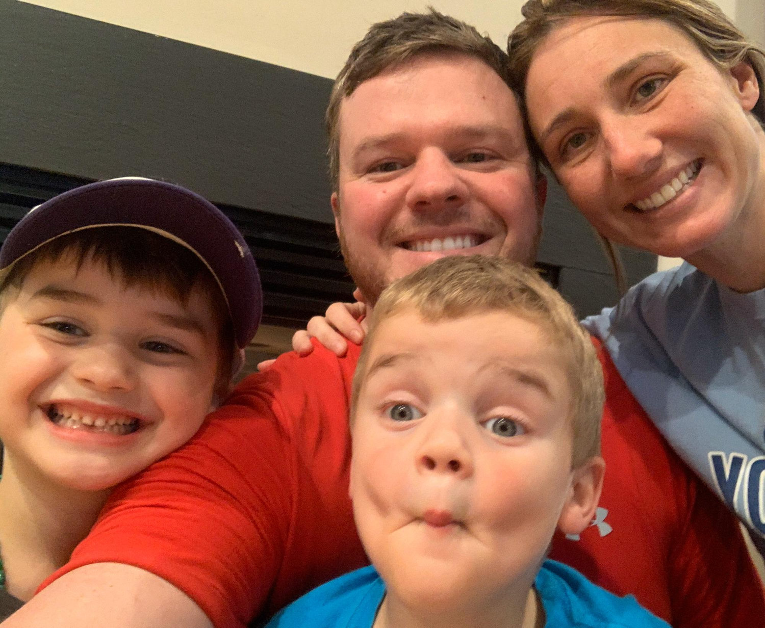 Family photo taken on behalf of Hudson's 4th birthday!
