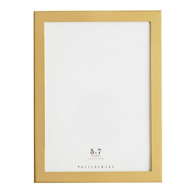 Personalized Modern Brass Frame, 5x7