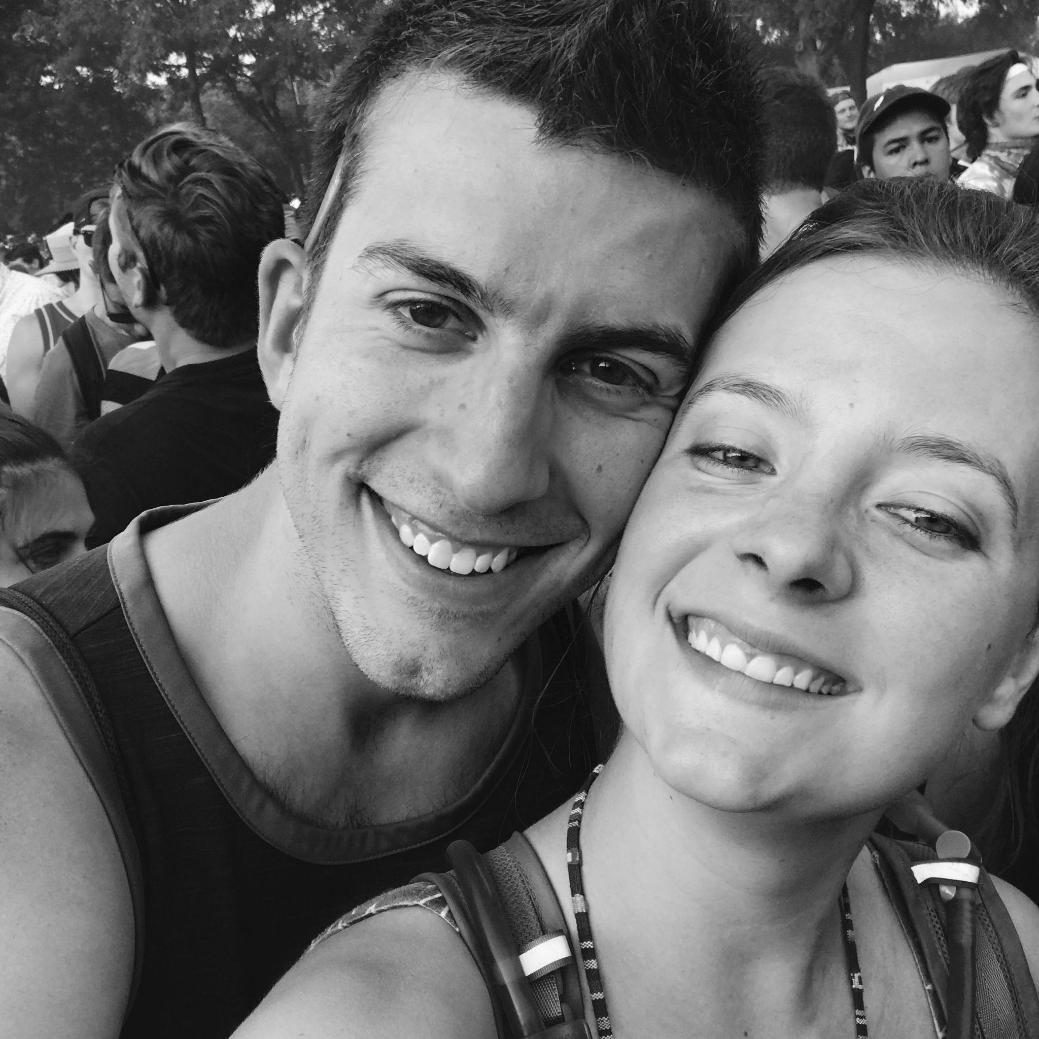 This was taken at Lalapalooza in 2018! We love live music, and that has been one of the main through-lines of our relationship. We always make time to see shows.