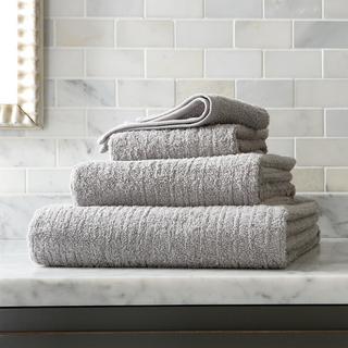 Ribbed 3-Piece Bath Towel Set