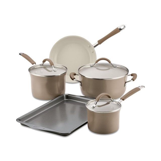 Rachael Ray Cucina Ceramic Nonstick 8-Pc. Cookware Set, Created for Macy's