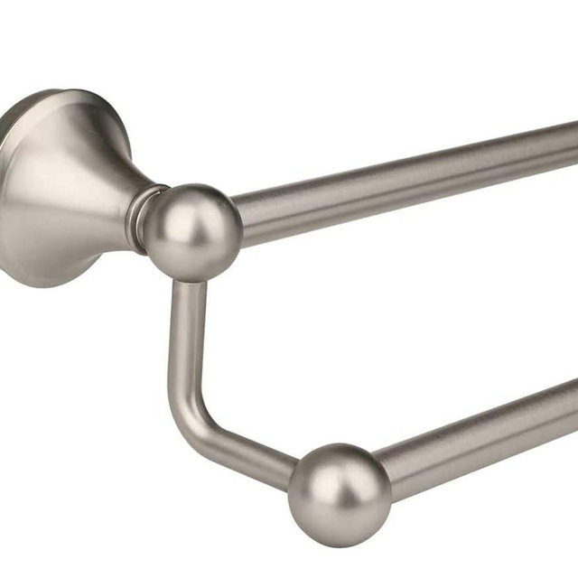 Ntipox Antique Bathroom Double-Towel Bar Brushed Nickel, 24 Inch Towel Racks for Bathroom Wall Mounted,Bathroom Accessories Towel Holder,Bathroom TwoTowel Rod Hanger