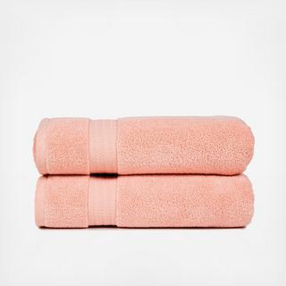 Zero Twist Bath Towel, Set of 2