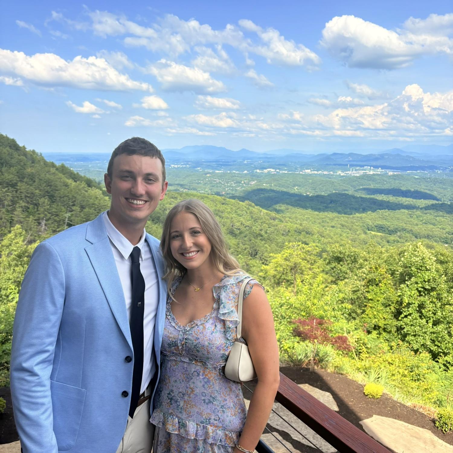 Celebrating Brad’s cousin Emma at her wedding in Tennessee