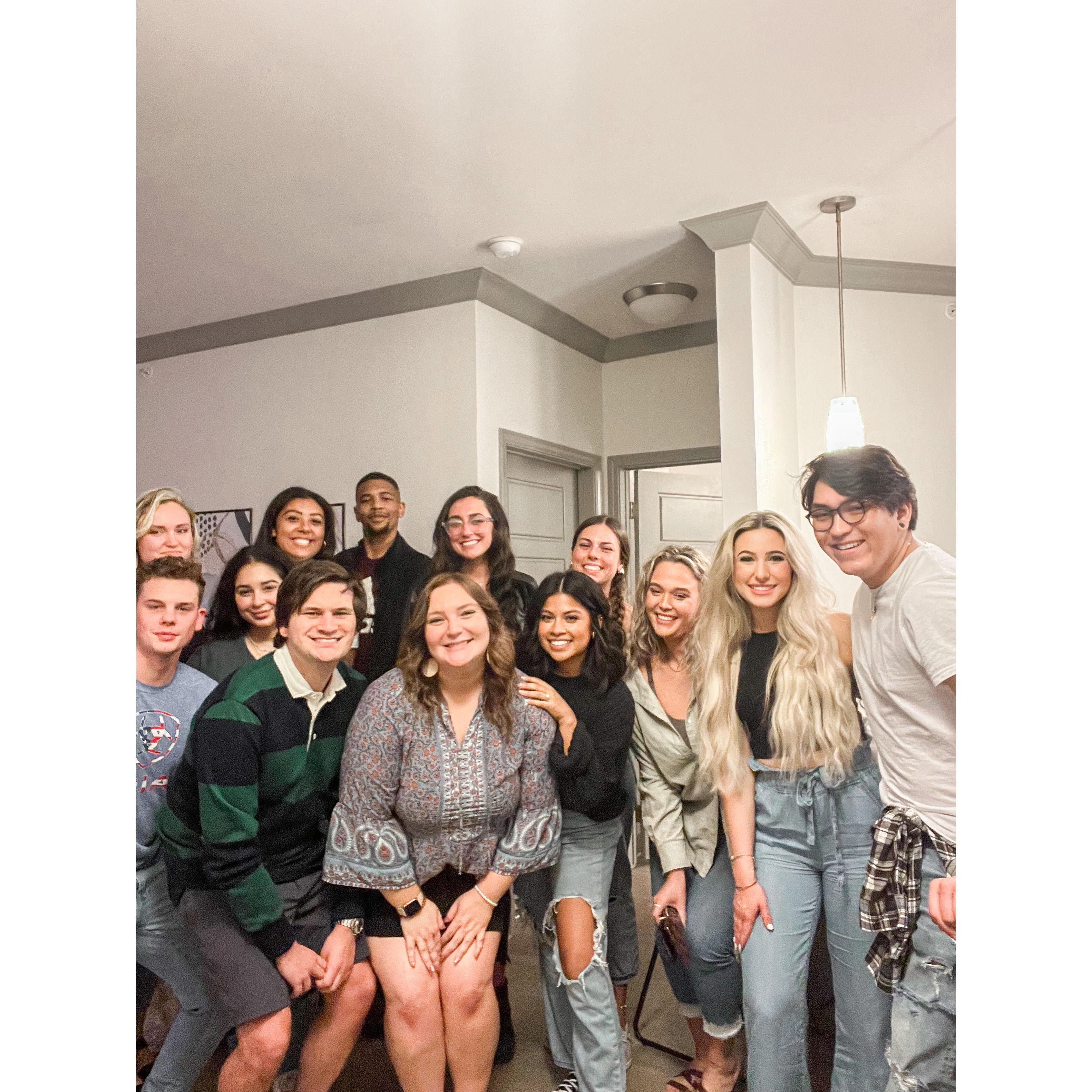 The first photo we ever took together - September 28, 2021 (Ashley's apartment warming party)