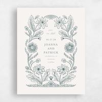 Blue Wedding Save the Date - Desrosiers Portrait