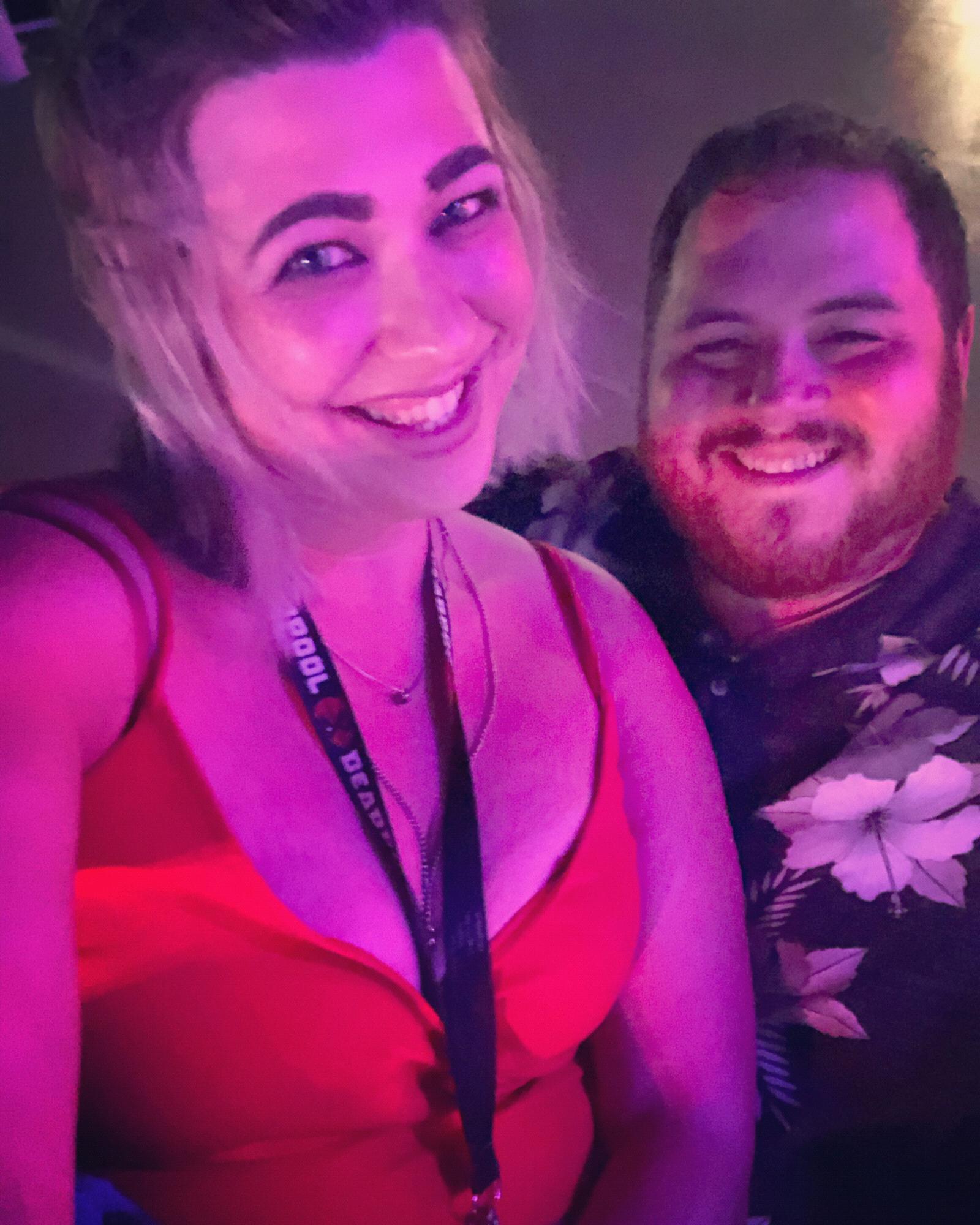 Norweigian cruise 2019; bride got the groom to go to the dance party on the top deck.