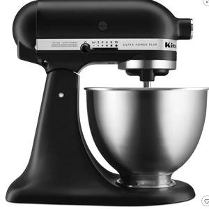 Deluxe 4.5 Quart Tilt-Head Stand Mixer Black Matte KSM97BM | KitchenAid