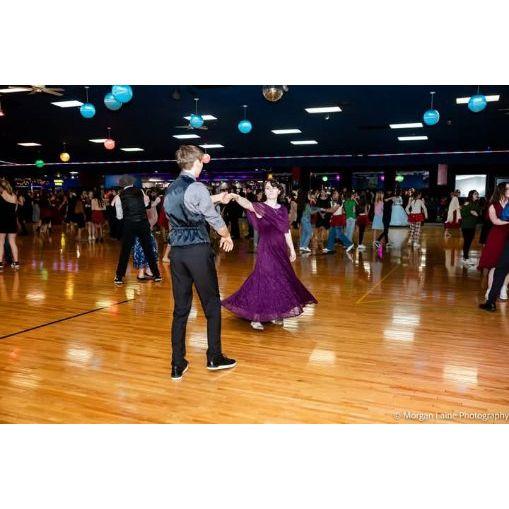 Masquerade ball dance in December
