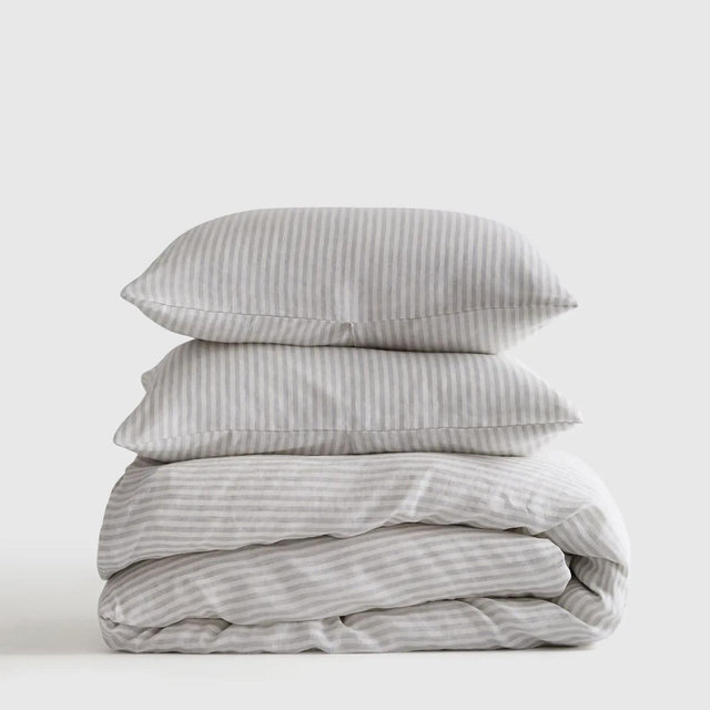 European Linen Duvet Cover Set - Full/Queen