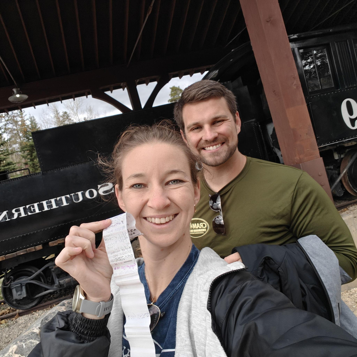 Cool trains and Geo-cashes made Colorado a blast!