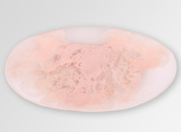 Dinosaur Designs Long Resin Seed Platter - Rose Swirl
