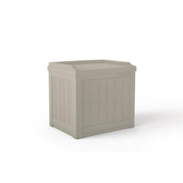 22 Gal. Deck Box with Seat (Color: Taupe)