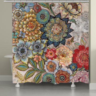 Laural Home Boho Bouquet Shower Curtain