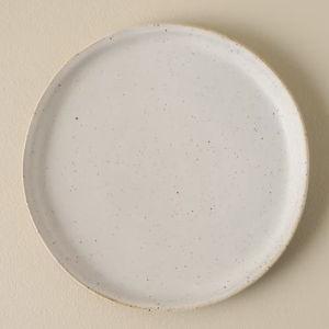 French White Speckle Plate