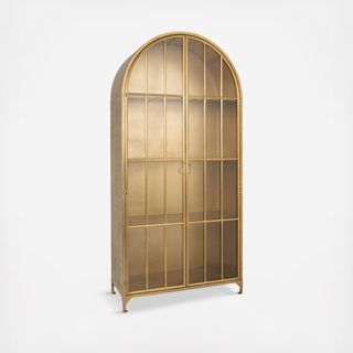 Parisian 3-Shelf Cabinet with Arched Doors