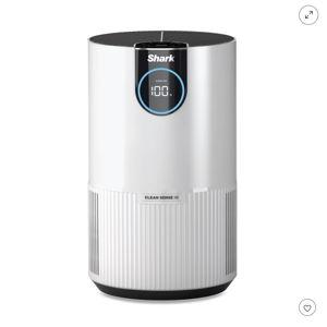 Shark Air Purifier for Home Large Room, Clean Sense Technology, HEPA Air Filter, 1000 Sq Ft, Kitchen, Filters Smoke, Captures 99.98% of Particles, Pet Dander, Pollutants, Dust, Allergens, HP201