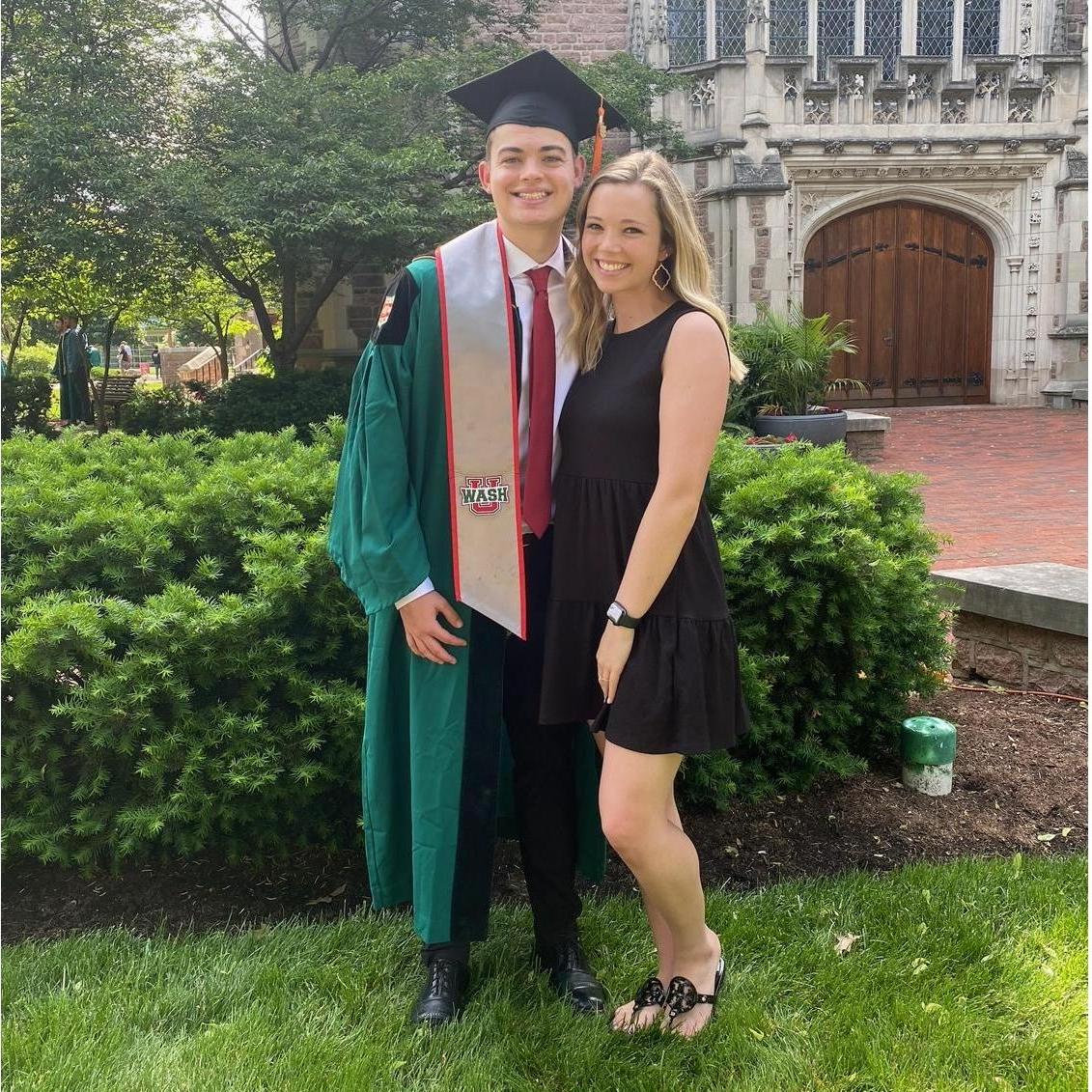 Carter's graduation from WashU with a degree in biomedical engineering.