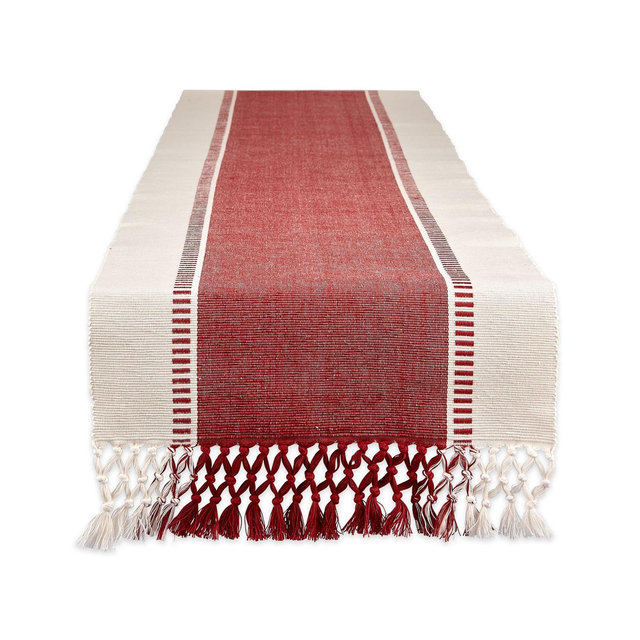 Design Imports Dobby Stripe Table Runner, 13" x 72"
