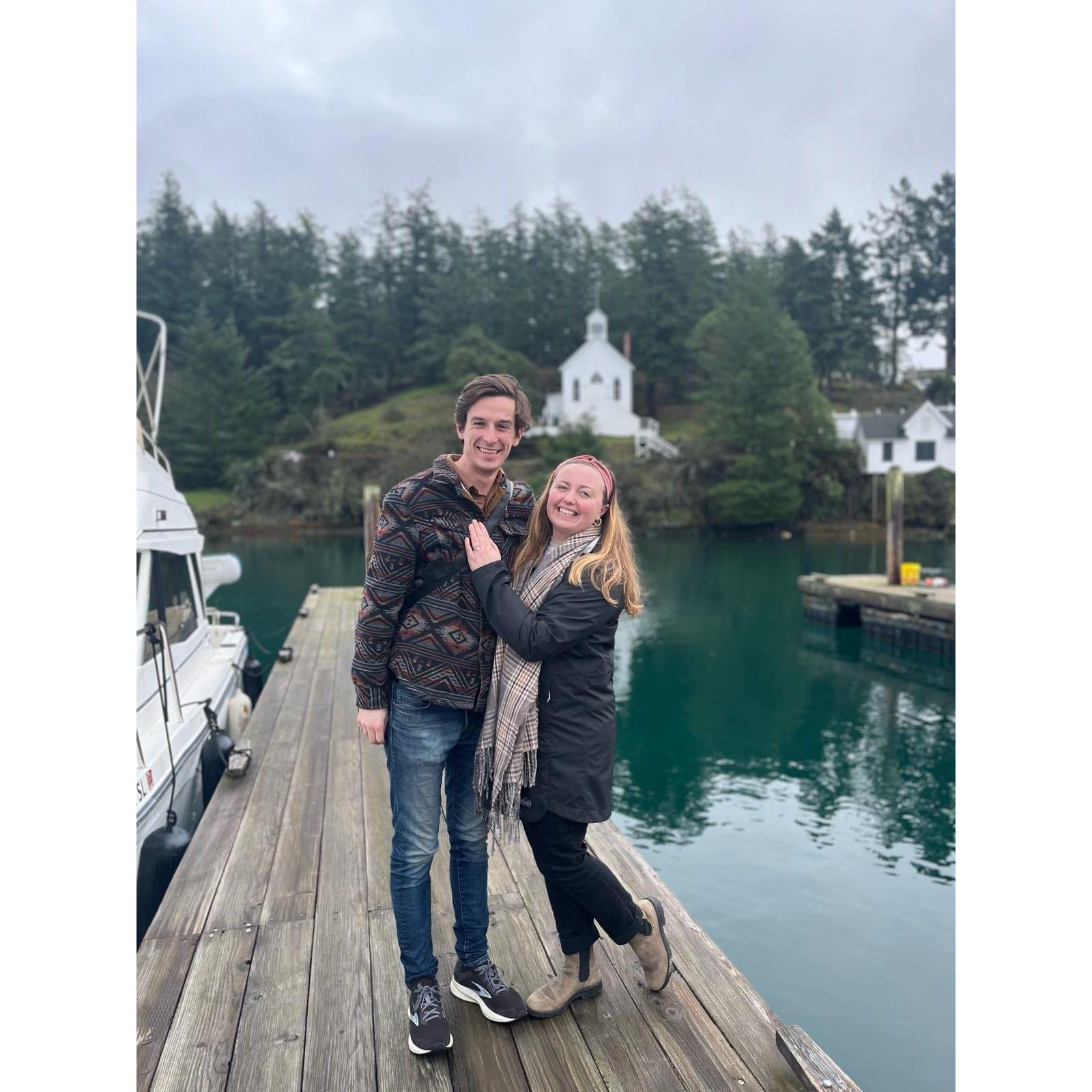 We got engaged on San Juan Island. The San Juans have been special to both of us individually and now we are building memories in them together