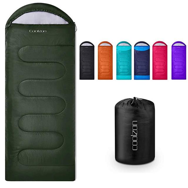 Coolzon Lightweight Backpacking Sleeping Bag for Adults Boys and Girls, Cold Weather Kids Sleeping Bag for All Season Hiking & Camping
