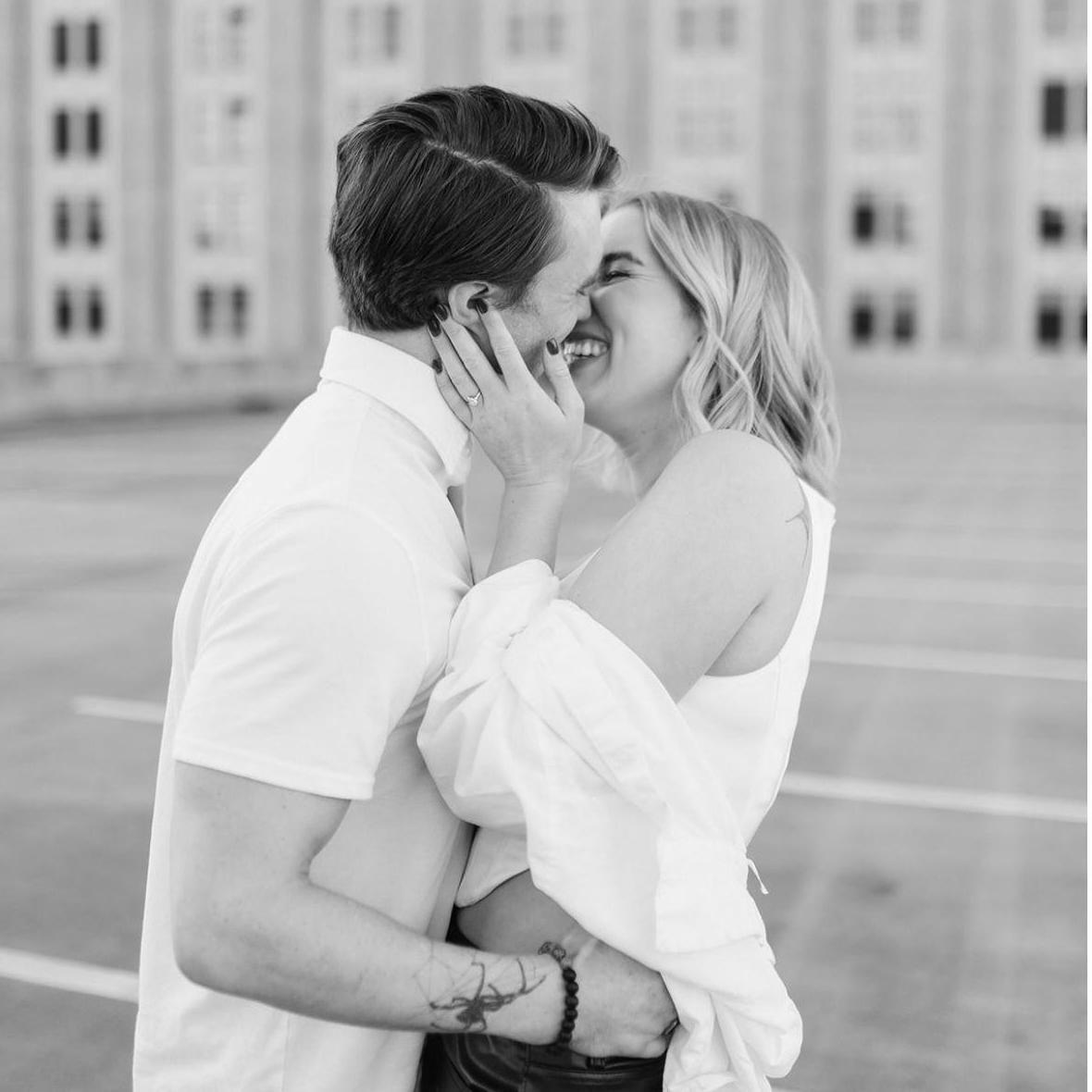 Beautiful engagement photo taken by our photographer Evin in Gastown