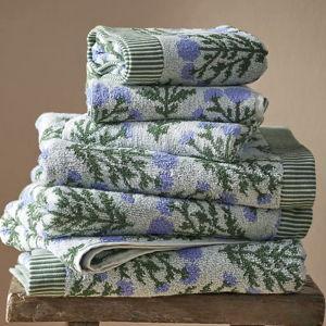 Eudora Cotton Towel Collection - Bath Sheet - Blue