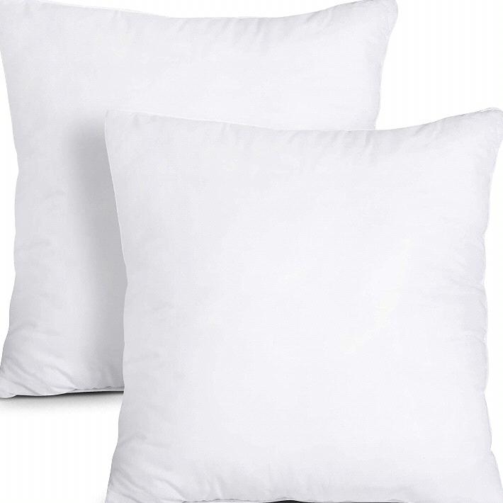 Utopia Bedding Throw Pillows Insert (Pack of 2, White) - 18 x 18 Inches Bed and Couch Pillows - Indoor Decorative Pillows