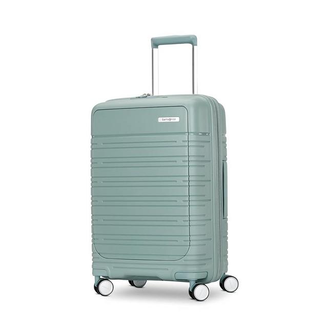 Samsonite Elevation Plus - Carry-On Hardside Luggage with QuickEntry™ Front Compartment - Scratch Resistant Polypropylene Shell, AirTag Holder, TSA Lock, Airline Approved- Cypress Green