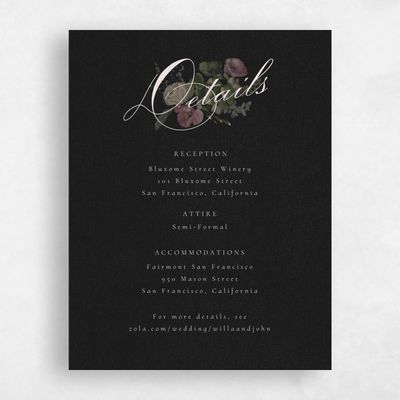 Light Mauve, Black Wedding Enclosure - Bourgeon