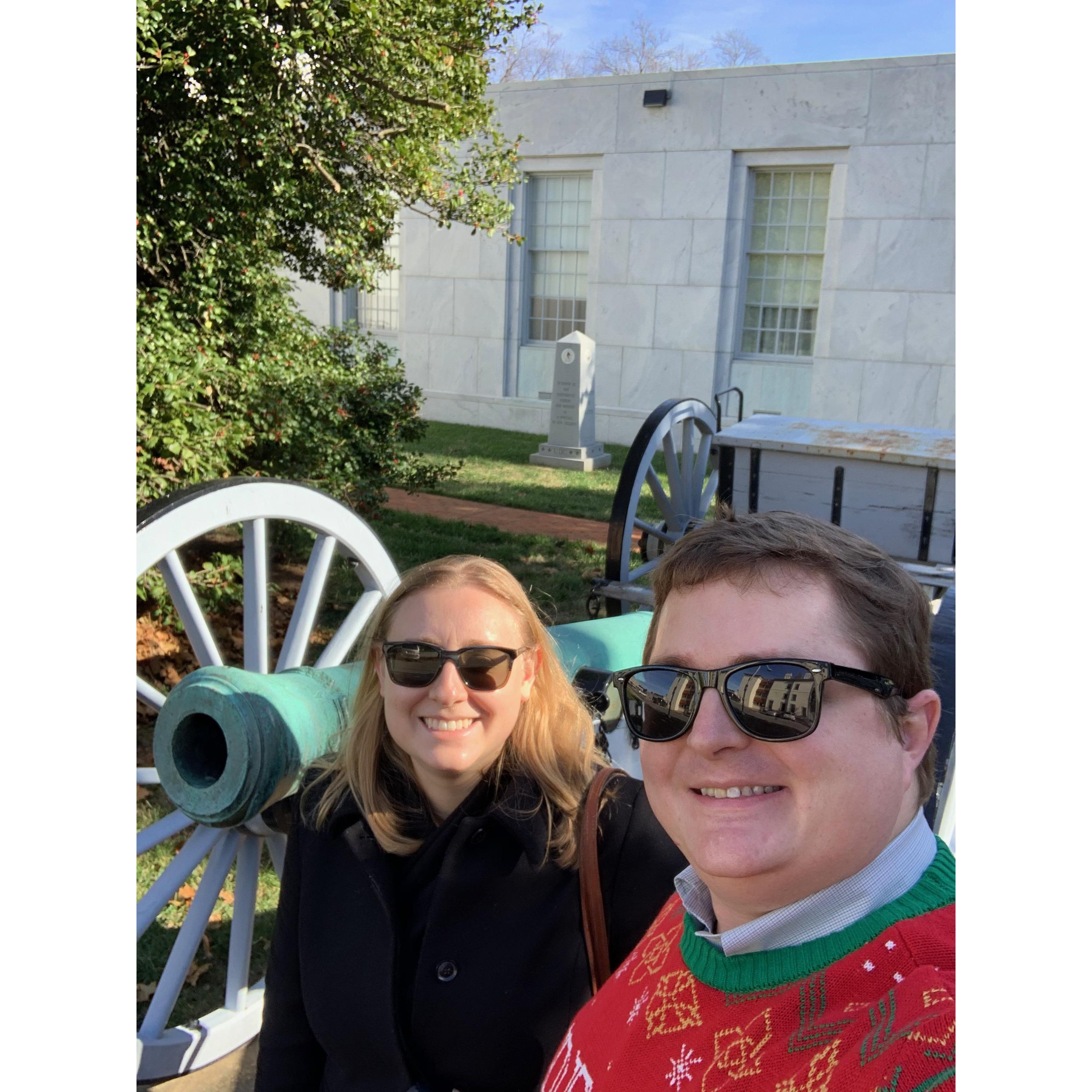 Walking around Richmond, VA before a friend's Christmas party in December 2019.