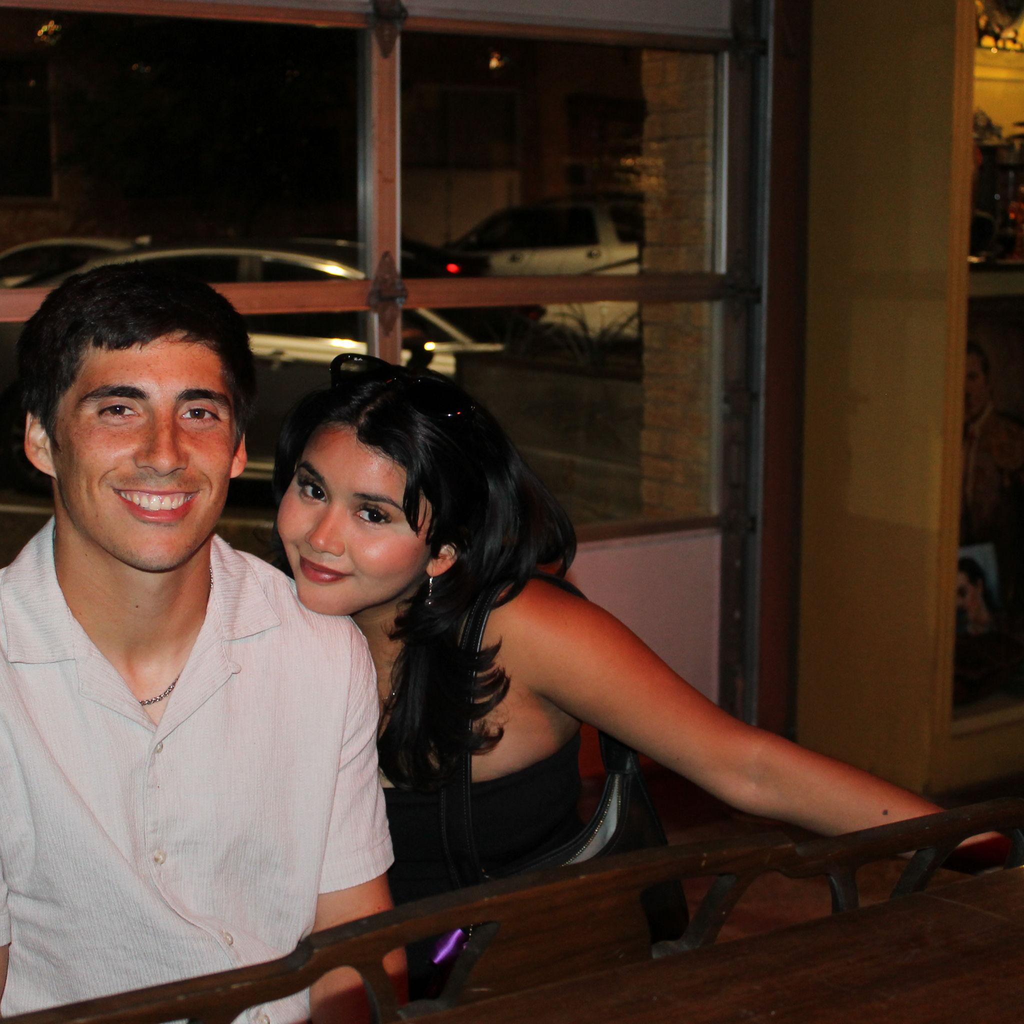 5/17/25: Celebrating after the graduation! One of our favorite pictures of us of all time.