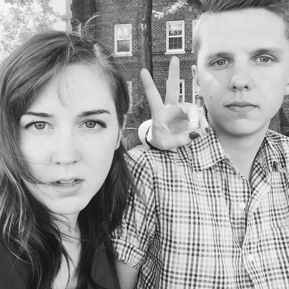 You can't tell, but this is at our favorite place in New York. Governors Island <3